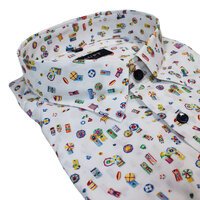 Haupt Pure Fine Cotton Summer Scene Pattern Fashion Shirt