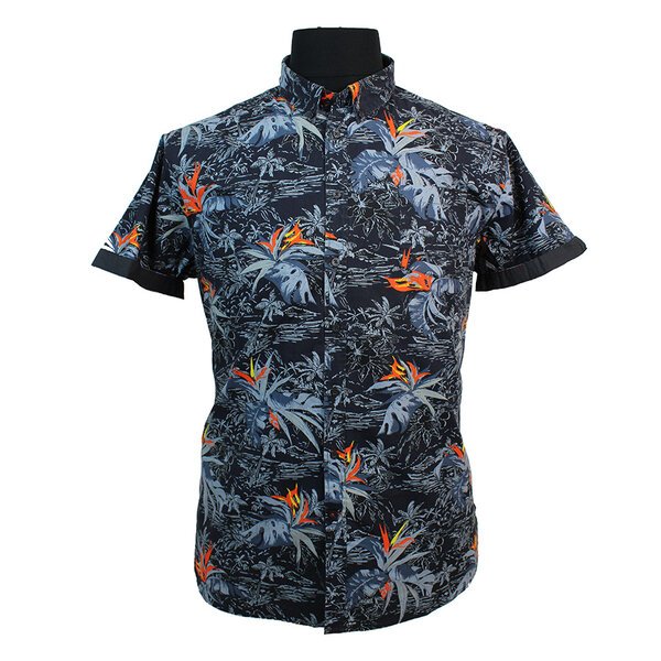 D555 Severn Hawaiian SS Shirt-shop-by-brands-Beggs Big Mens Clothing - Big Men's fashionable clothing and shoes