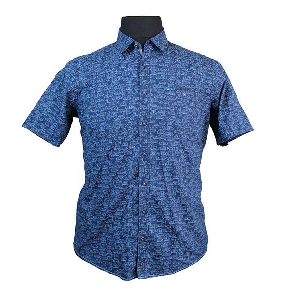 Casa Moda Pure Cotton Sports Car Pattern Fashion Shirt-shop-by-brands-Beggs Big Mens Clothing - Big Men's fashionable clothing and shoes