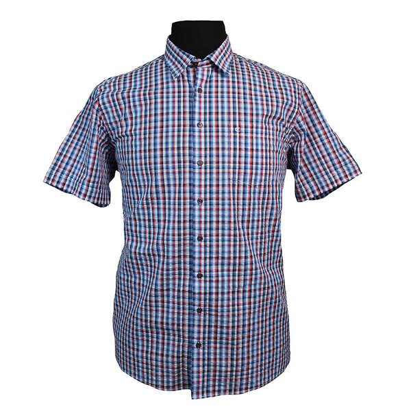 Casa Moda Pure Cotton Classic Multi Check Fashion Shirt-shop-by-brands-Beggs Big Mens Clothing - Big Men's fashionable clothing and shoes