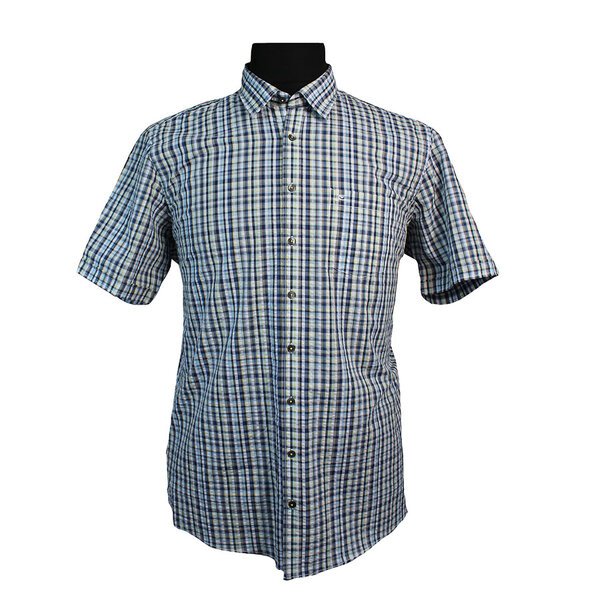 Casa Moda Pure Cotton Classic Multi Check Fashion Shirt-shop-by-brands-Beggs Big Mens Clothing - Big Men's fashionable clothing and shoes