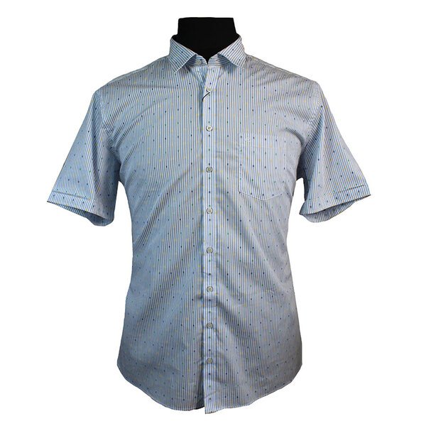 Casa Moda Pure Cotton Vertical Stripe Box Pattern Fashion Shirt-shop-by-brands-Beggs Big Mens Clothing - Big Men's fashionable clothing and shoes