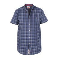 D555 Austell Navy Check SS shirt