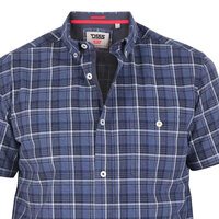 D555 Austell Navy Check SS shirt