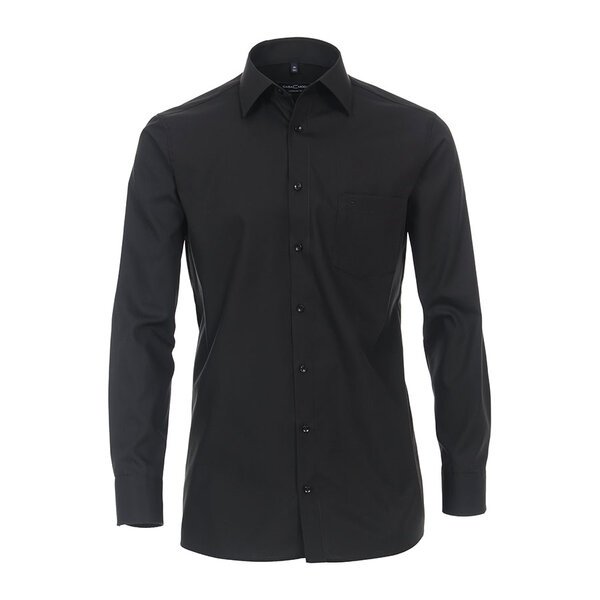 Casa Moda Cotton Black LS Business shirt-shop-by-brands-Beggs Big Mens Clothing - Big Men's fashionable clothing and shoes