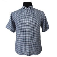 Aertex Green Check Short Sleeve Shirt