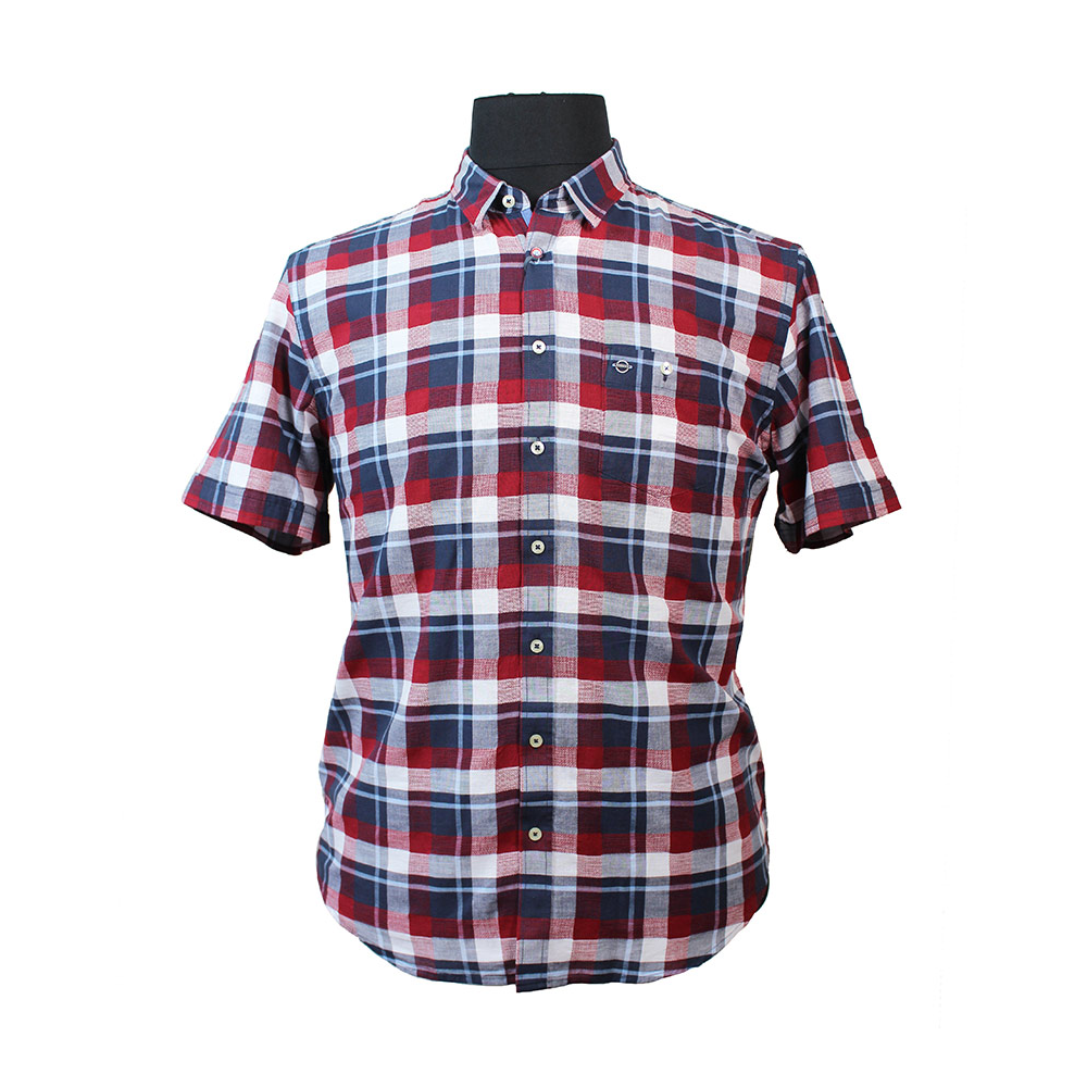 Paddocks Red Check Cotton SS Shirt