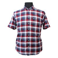 Paddocks Red Check Cotton SS Shirt