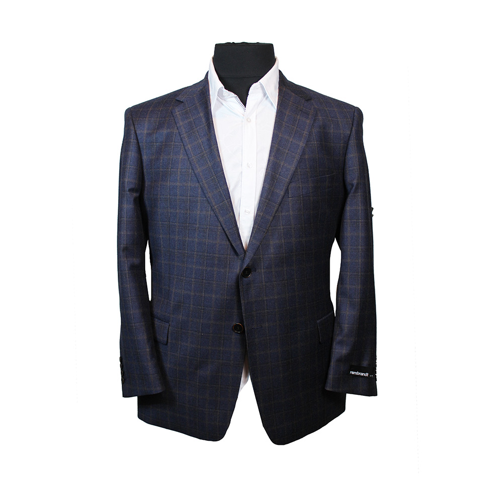 Mens blue plaid outlet sport coat