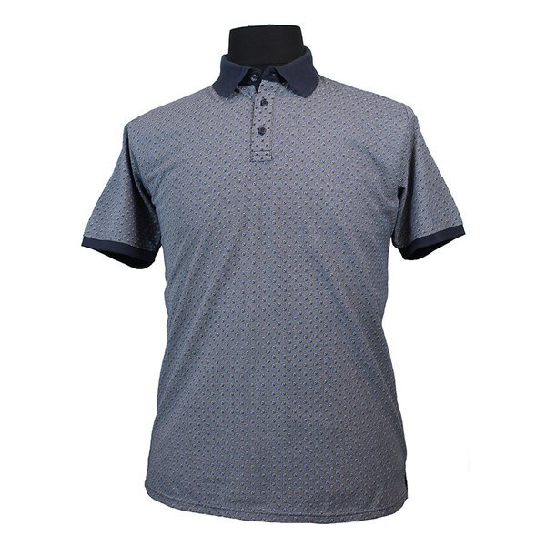 Casa Moda Cotton Mix Mini Box Pattern Fashion Polo-shop-by-brands-Beggs Big Mens Clothing - Big Men's fashionable clothing and shoes