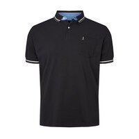 North 56 Plain Trim Polo Black