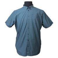 Ben Sherman Gingham Check SS Shirt Dark Emerald