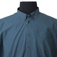 Ben Sherman Gingham Check SS Shirt Dark Emerald