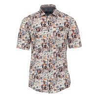 Casa Moda Icon Print Short Sleeve Shirt