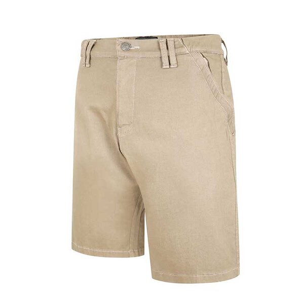 Kam Stretch Cotton Ezi Waist Short Sand-shop-by-brands-Beggs Big Mens Clothing - Big Men's fashionable clothing and shoes