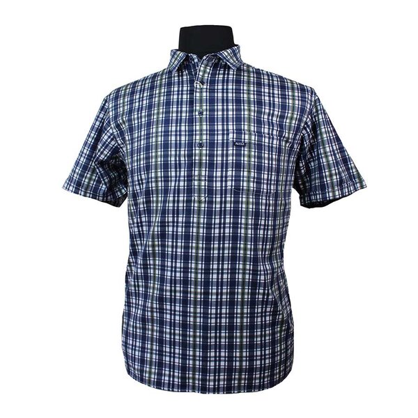 Aertex Cellular Pure Cotton Bold Multi Check Shirt-shop-by-brands-Beggs Big Mens Clothing - Big Men's fashionable clothing and shoes