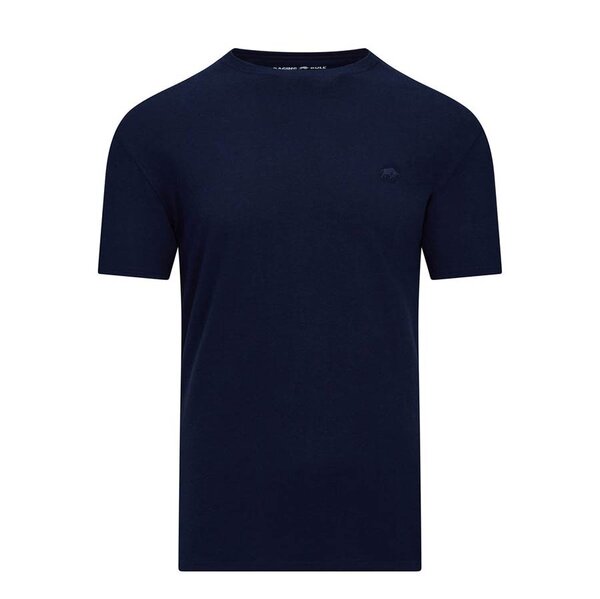 Raging Bull Signature Cotton Tee Navy-shop-by-brands-Beggs Big Mens Clothing - Big Men's fashionable clothing and shoes