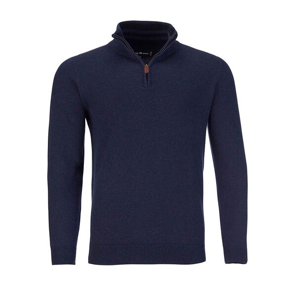 Raging Bull Quarter Zip Cotton Sweater Navy-shop-by-brands-Beggs Big Mens Clothing - Big Men's fashionable clothing and shoes