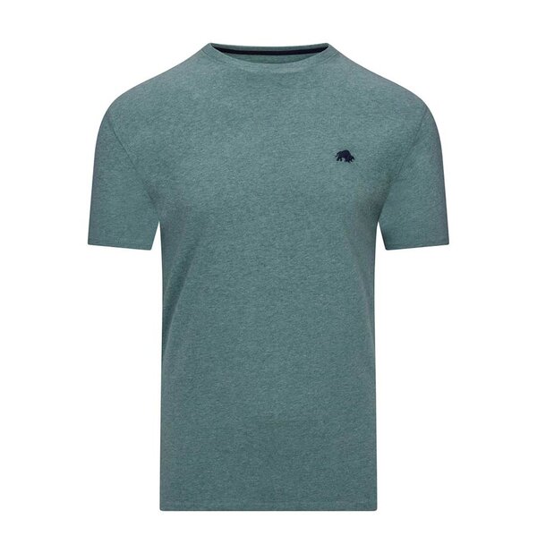 Raging Bull Classic Organic Cotton Tee Green Marl-shop-by-brands-Beggs Big Mens Clothing - Big Men's fashionable clothing and shoes