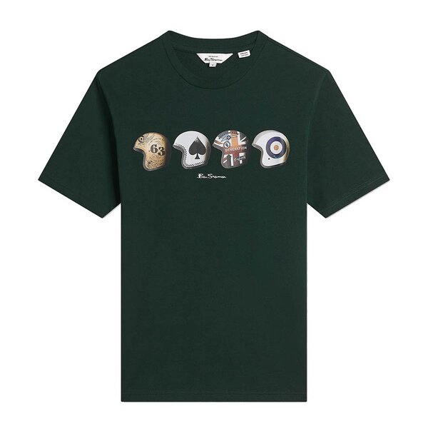 Ben Sherman Helmets Tee Bottle Green-shop-by-brands-Beggs Big Mens Clothing - Big Men's fashionable clothing and shoes