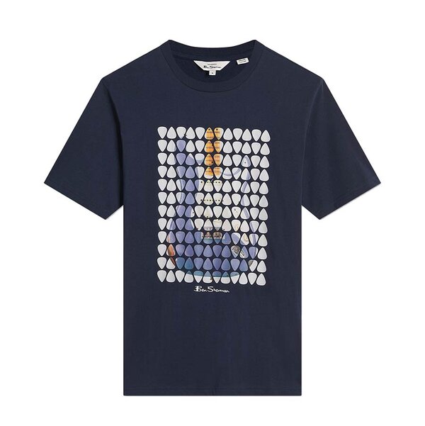 Ben Sherman Guitar Pick Tee Navy-shop-by-brands-Beggs Big Mens Clothing - Big Men's fashionable clothing and shoes
