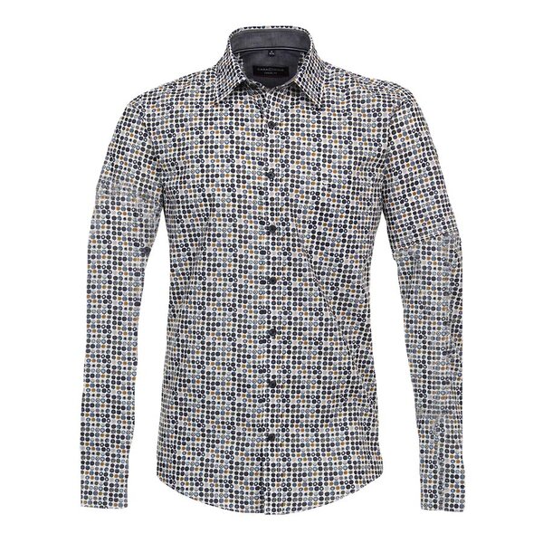 Casa Moda Long Sleeve Circular Print Shirt Multi-shop-by-brands-Beggs Big Mens Clothing - Big Men's fashionable clothing and shoes