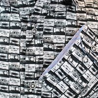 Berlin Cassette Poplin Print Long Sleeve Shirt