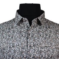 Berlin Naples Satin Print Beige Shirt