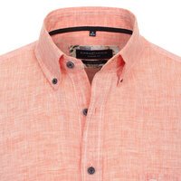 Casa Moda Linen Short Sleeve Shirt Tangerine