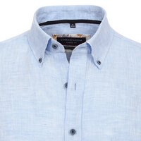 Casa Moda Linen Short Sleeve Shirt Sky