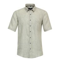 Casa Moda Linen Short Sleeve Shirt Sage Green