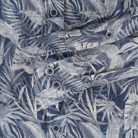 Casa Moda Leaf Linen LS Shirt Blue