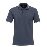 Casa Moda Stretch Cotton Mid Blue Polo