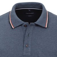 Casa Moda Stretch Cotton Mid Blue Polo