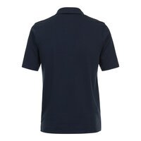 Casa Moda Cotton Mix Marle Weave Polo with Pocket Sea Blue