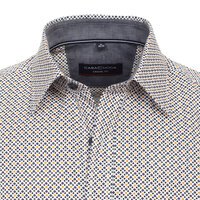 Casa Moda Diamond Pattern SS Shirt Yellow