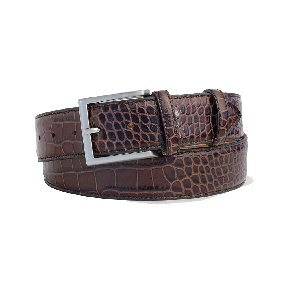 Robert Charles Lizard leather Brown Leather Belt