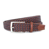 Robert Charles Woven Braid Leather Brown Blue