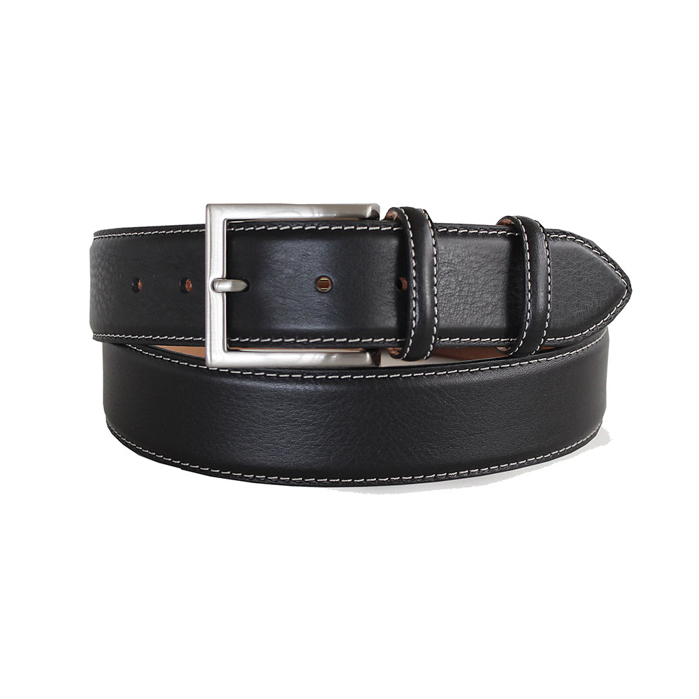 Robert Charles Italian Black Leather Belt