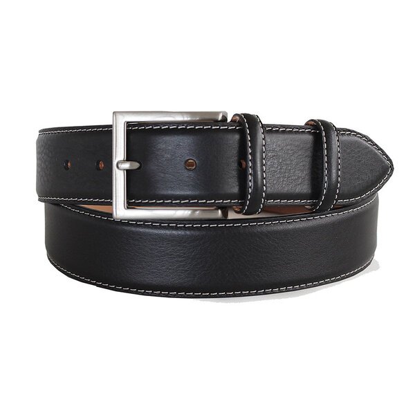 Robert Charles Italian Black Leather Belt-shop-by-brands-Beggs Big Mens Clothing - Big Men's fashionable clothing and shoes