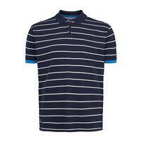 North 56 Cotton Striped Polo Navy