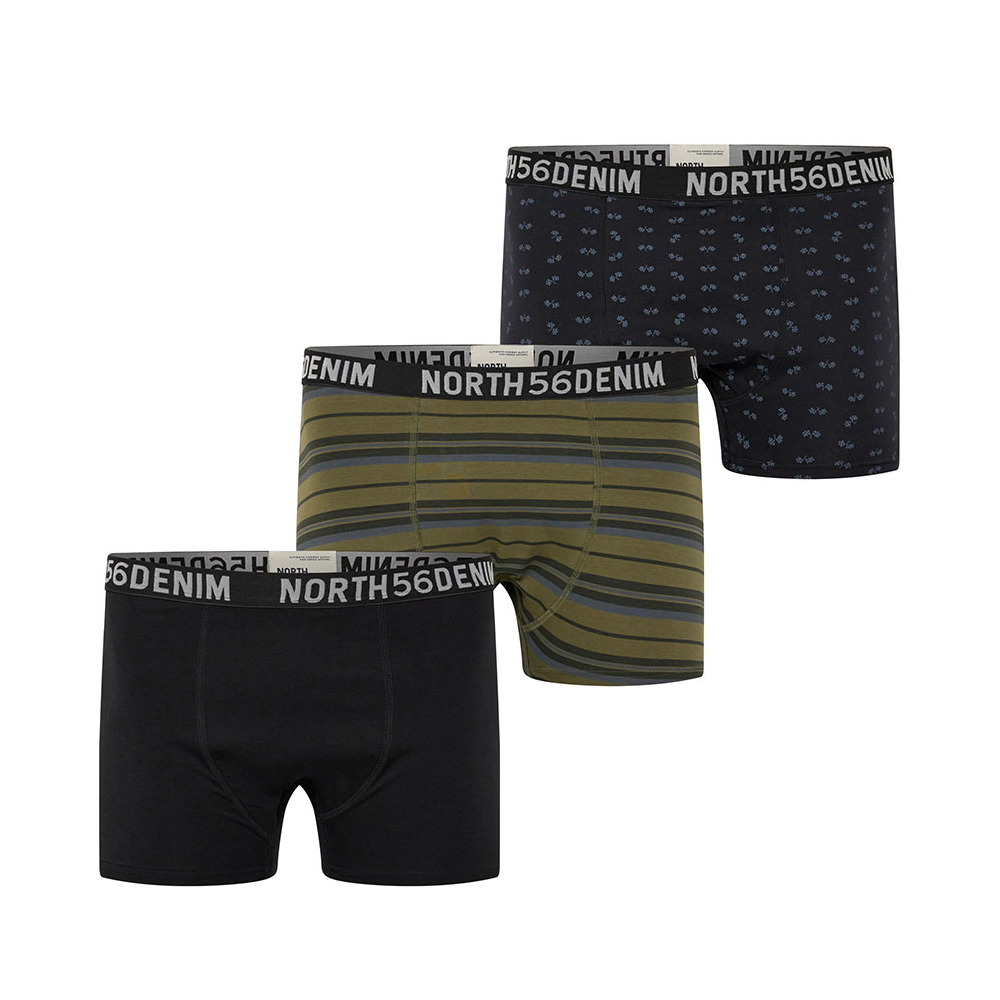 North 56 3 Pack Sports Trunks