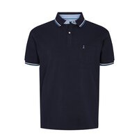 North 56 Stretch Cotton Polo Contrast Trim Navy