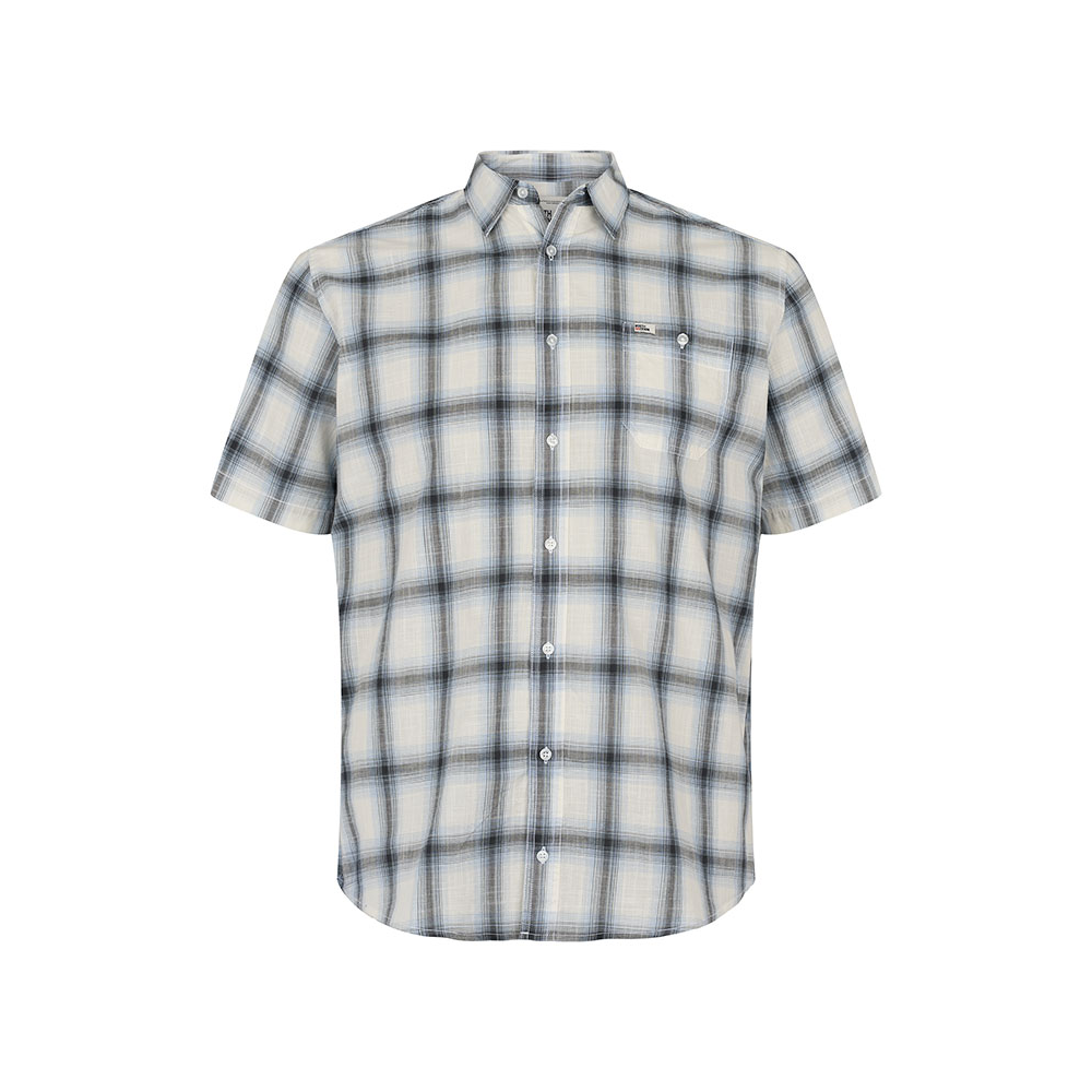 North 56 Cotton Blue Check Short Sleeve Shirt