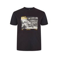 North 56 Garage Bike Print Black Tee