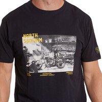 North 56 Garage Bike Print Black Tee