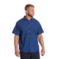 North 56 Indigo Glasses Print Short Sleeve Shirt