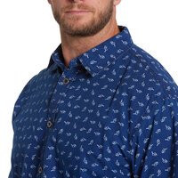 North 56 Indigo Glasses Print Short Sleeve Shirt