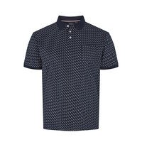 North 56 Diamond Print Polo Navy