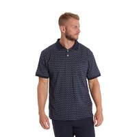 North 56 Diamond Print Polo Navy